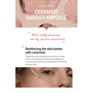 AMPOULE BARRIÈRE À LA CÉRAMIDE ET À L'ACIDE HYALURONIQUE - K-Beauty Hydratante et Apaisante au Panthénol pour la Réparation de la Barrière Cutanée et l'Hydratation - Product Image 3