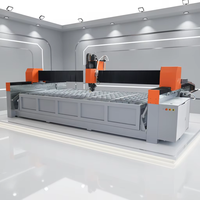 Machine à jet d'eau à 5 axes avec 13% de réduction, découpe à jet d'eau CNC, petite machine de découpe à jet d'eau pour le marbre et la pierre