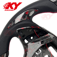 Volant de course en fibre de carbone forgée avec LED et indicateur de régime pour Chevrolet Corvette C7 R ZR1 Z06 Z51 Camaro SS