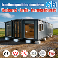 Maisons préfabriquées de luxe en conteneurs, maisons pliables extensibles 20 pieds/40 pieds, 1, 2, 3, 4, 5 chambres, solutions de logement modernes