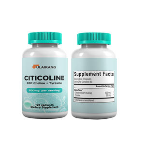Citicoline <span class=keywords><strong>500</strong></span> mg <span class=keywords><strong>Tyrosine</strong></span> 120 Capsules Complément Alimentaire pour Tous, Sauf Femmes Enceintes - Product Image 2