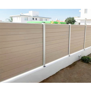 Privacy divisore <span class=keywords><strong>legno</strong></span> composito di plastica esterno cortile wpc pannelli recinzione composito recinzione esterna involucro schermo esterno - Product Image 1