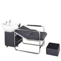 Sıcak satış yüksek kaliteli Salon mobilya elektrikli ayarlanabilir şampuan yatak seramik lavabo ile