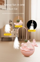 Jouet interactif multifonctionnel et apaisant pour chat, baguette distributrice de friandises en HIPS, TPR, PS, avec distributeur de nourriture et puzzle