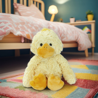 Nouvelle peluche cheveux bouclés canard jouet mignon jaune canard en peluche animaux en peluche douce poupée confortable en peluche Animal en peluche