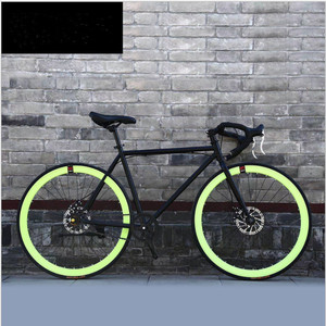 26 Inch <strong>Fixed</strong> Gear Bicycle Flying Bicycle Male Road Racing Bike Disc Brake Mountain Bike for Adults - Product Image 2