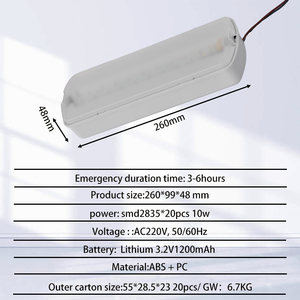 Tuoming Modern Hotel Fire Led Emergency Lamp Rechargeable Spotlights Emergency <b>Lights</b> Emergency Bulkhead <b>Light</b> - Product Image 2