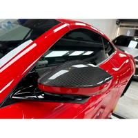 Nouvelle conception de coque de rétroviseur en fibre de carbone sèche de style N, kit de carrosserie pour rétroviseur pour Ferrari Purosangue