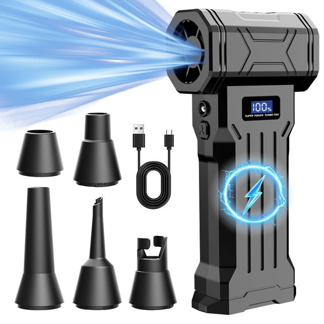 High Speed 110000RPM Cordless Air Duster Powerful Compressed Air Cleaner for Electronics PC Keyboard