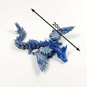 Figurine de dragon en cristal imprimée en 3D personnalisée, jouet très vendu, ornement fantastique volant pour la décoration de la chambre des enfants - Product Image 4