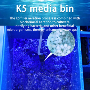 Sistema de Filtración para Estanques de Peces QihangRAS, Ecológico, de Material PP, con Filtro de Tambor Bio UV y Retrolavado Automático, 5m3/<span class=keywords><strong>h</strong></span> - Product Image 3