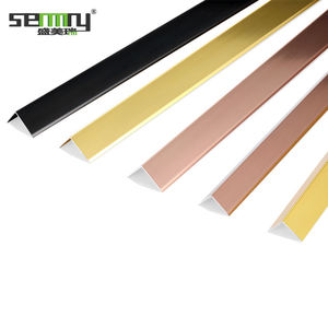 Profilé d'angle mural en métal personnalisé pour hôtel, bande de finition en aluminium pour carrelage, forme en L - Product Image 1