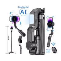 En stock UNIEAN Q31 stabilisateur de cardan portable stabilisateur de caméra pour Smartphone selfie stick trépied support à distance sans fil pour iPhone