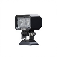 Faro LED de 20W para coche, tipo abeja amarilla de 2 pulgadas, con tres ojos, para parachoques delantero, pilar A, luz de posición lateral modificada para camping y todoterreno