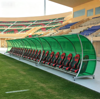 Bancs de Reserves VIP Personnalisés 2-24 Places pour Joueurs de Football avec Abri – Chaises de Reserves pour Sportifs NPY-VIP