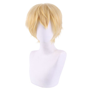 Ainizi 30Cm Ngắn Tổng Hợp Chịu Nhiệt Màu Vàng Nhân Vật Của Denji Cosplay Tóc Giả Từ Chainsaw Man - Product Image 3