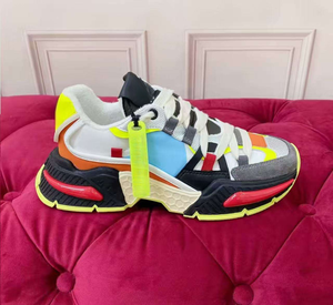 Korean-style trendy multi-color casual <b>shoes</b>, luxurious and fashionable, thick-soled tennis <b>shoes</b>, breathable and soft. - Product Image 4