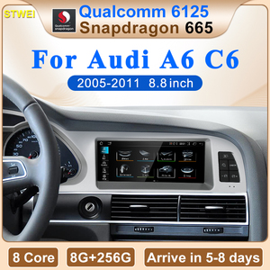 CNSTWEI Nouvel écran multimédia GPS pour voiture Android 14 avec Snapdragon 665, 8,8 pouces, CarPlay sans fil pour Audi A6 C6 2005-2011 - Product Image 2