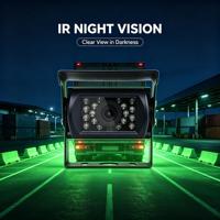 Caméra de recul pour camion avec vision nocturne infrarouge, AHD, angle de vue de 90 à 120 degrés, étanche IP68, anti-poussière, anti-vibration, sécurité pour les flottes de bus et de fourgons