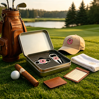 Coupe-cigares professionnel portable en métal, gravure personnalisée ou camouflage, marqueur de balle de golf avec logo personnalisé