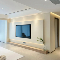 Meuble TV haut de gamme Meitian, fabriqué en Chine, meuble TV, console avec tiroirs, éclairage LED, meubles de chambre à coucher