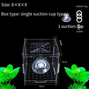 Acquario acrilico di lusso moderno per la forma rettangolare Bettas con gancio o ventosa opzione separatore di isolamento domestico - Product Image 5