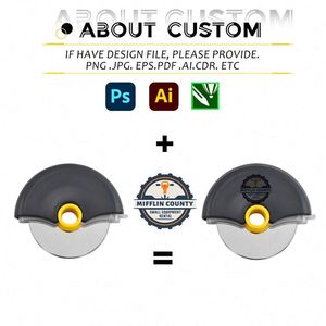 Cuchillo para Pizza con Protector de Cuchilla de Seguridad 304, Cuchillo para Pizza con Logotipo Personalizado, Mini Cortador de Pizza para Artículos Promocionales al por Mayor - Product Image 2