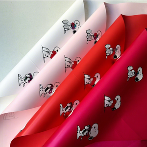 New Solid Floral Paper Waterproof Cartoon Designer Paper Florist Packaging Materials Accept Customized Service