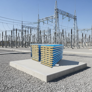 Panel de Calefacción por Suelo Radiante con Revestimiento de Color, Placa de Acero y Panel Sándwich con <span class=keywords><strong>Aislamiento</strong></span> de Lana de Roca Inyectada en el Núcleo - Product Image 1