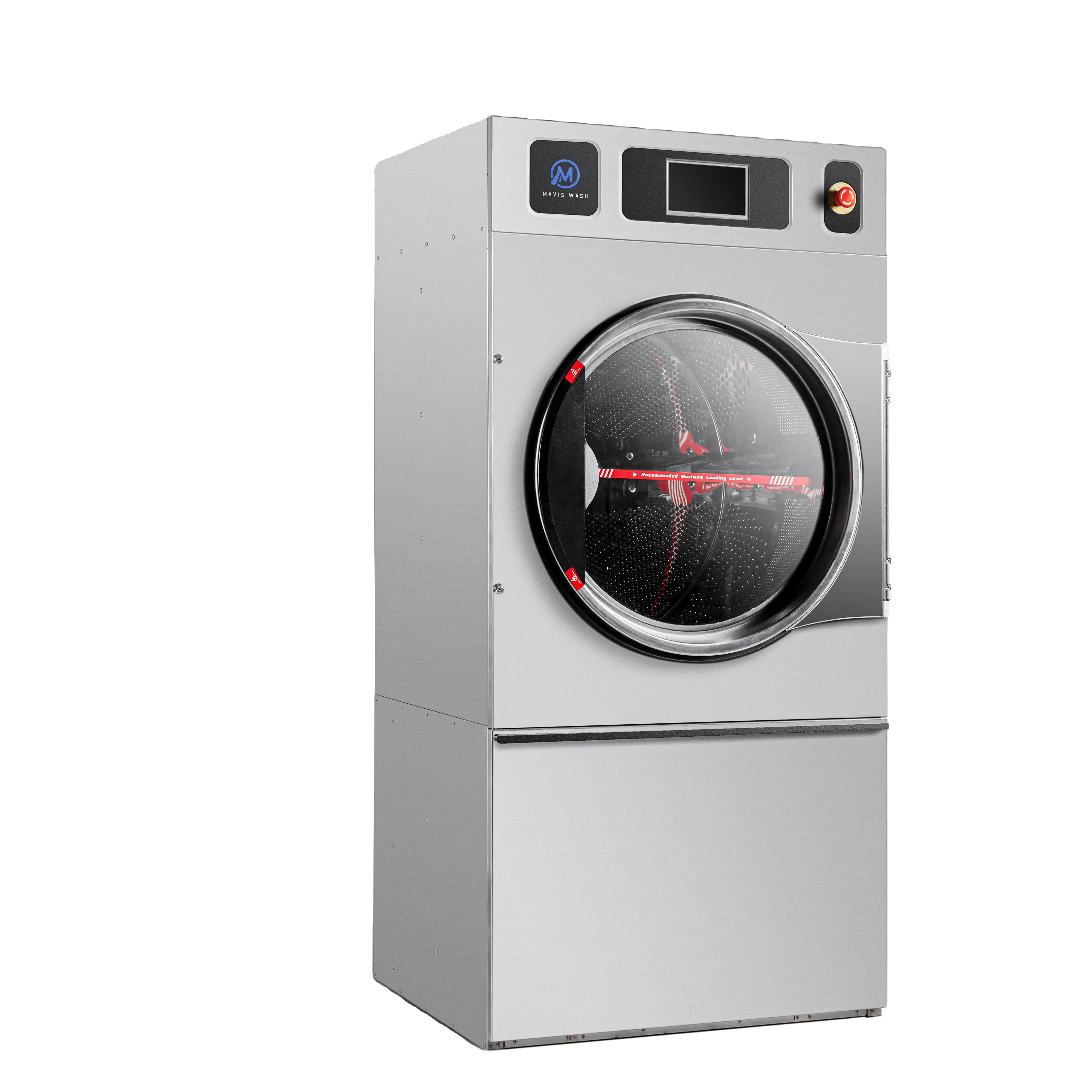 세탁소용 22kg 상업용 세탁기기 에너지 절약형 전기 가스 건조기 드라이 클리닝샵