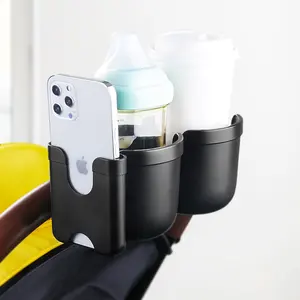 Neues Produkt 3-in-1-Becherhalter für Kinderwagen Doppeltrinkhalter für Baby universeller Kinderwagen-Becherhalter