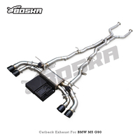 Échappement Catback Valvetronic Z-pipe pour BMW M5 M6 G90 G99 S68 4.4TT 2024-2025 Boska SS304L OPF Son agressif
