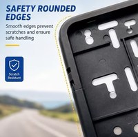 Support de plaque d'immatriculation de voiture en plastique creux anti-déformation, norme européenne, vente en gros d'accessoires automobiles