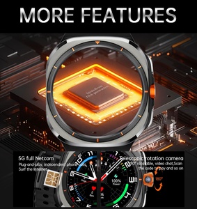 U8 Siêu 4G Toàn Cầu Thông Minh Đồng Hồ 3GB + 32GB Bộ Nhớ 1.508Inch Màn Hình Amoled Cho <span class=keywords><strong>Bluetooth</strong></span> Cuộc Gọi Tập Thể Dục Tracker Thể Thao Đôi Vuông - Product Image 4