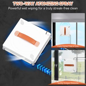 หุ่นยนต์ทำความสะอาดกระจกที่ดีที่สุด พร้อมระบบฉีดน้ำ 4 ทิศทาง - Product Image 3