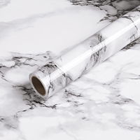 Rouleau de Papier Peint Auto-Adhésif Imperméable en PVC, Décollable et Recollable pour Mur de Cuisine, Meuble et Chambre
