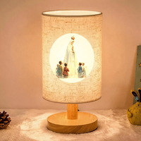 Lampe de table en tissu musulman personnalisée, lampe d'ambiance USB pour chevet, lampe islamique décorative, veilleuse pour la décoration de la maison