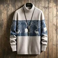 Nouveau pull en coton tricoté tendance 2026 pour homme, ample, respirant, pull-over chaud pour l'automne et l'hiver