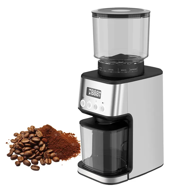 Moedor de café com 51 configurações ajustáveis Moedor de café elétrico para grãos Moedor de café expresso com rebarbas cônicas