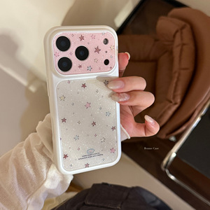 <span class=keywords><strong>Cover</strong></span> per <span class=keywords><strong>iPhone</strong></span> 15 16 17 17 Pro Max in TPU+PC con finestra grande, stile coreano, glitter a stella, guscio rigido, effetto caramella <span class=keywords><strong>arcobaleno</strong></span> lucido - Product Image 4