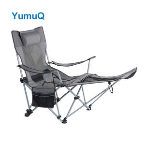 YumuQ مظلة التخييم مستلق الترفيه الشاطئ صالة في الهواء الطلق كرسي طوي مع حقيبة حمل قابل للتعديل مسند للقدمين - Product Image 4