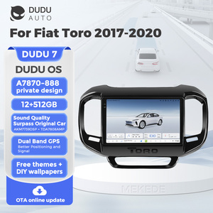 DUDUAUTO Pantalla Multimedia Android para Auto, Compatible con FIAT <span class=keywords><strong>Toro</strong></span> 2017-2020, con Bluetooth, Navegación, Carplay y Cámara de Retroceso - Product Image 2