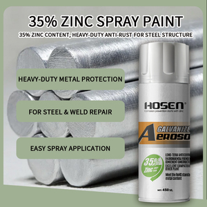 Aérosol de galvanisation à froid à haute teneur en zinc 35% |   Revêtement Métallique Anti-Corrosion - Product Image 1