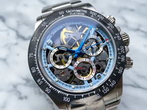 <span class=keywords><strong>Montre</strong></span> squelette de luxe en fibre de carbone avec cristal saphir, <span class=keywords><strong>mécanisme</strong></span> lumineux, 40 mm, étanche 30 bars, acier 904L, mouvement <span class=keywords><strong>ETA</strong></span> 4801, mode de luxe - Product Image 2