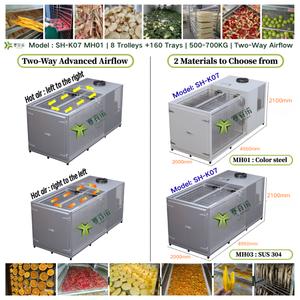 Промышленный дегидратор для морепродуктов и морских огурцов SH-K07, 500 кг/партия, с тепловым насосом, низкотемпературная технология сушки для сохранения вкуса - Product Image 5