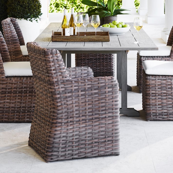 Garden sets rattan dining chair hotel furniture outdoor dining armchair