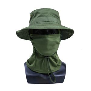 Chapeaux de soleil d'été Protection UV Outdoor Hunting Fishing Cap for Men Women Hiking Camping Visor Bucket Hat Neck Flap Fisherman Hat - Product Image 5