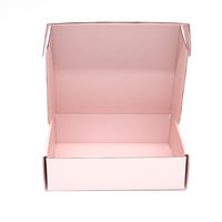 Nouvelle Collection 2026 : Boîte d'expédition pliable en carton ondulé rose pour parfum, personnalisable en usine, idéale pour l'e-commerce et les cadeaux.