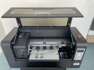 Inkjet digital dual xp600 Head CMYK PET Film horno agitador máquina de polvo A3 30cm DTF impresora tinta blanca color