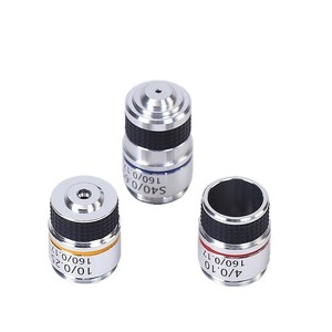 Achromatic Objectives 4x 10x 40x For Biological Microscopes Optical Lens Manual Calibration - Product Image 1